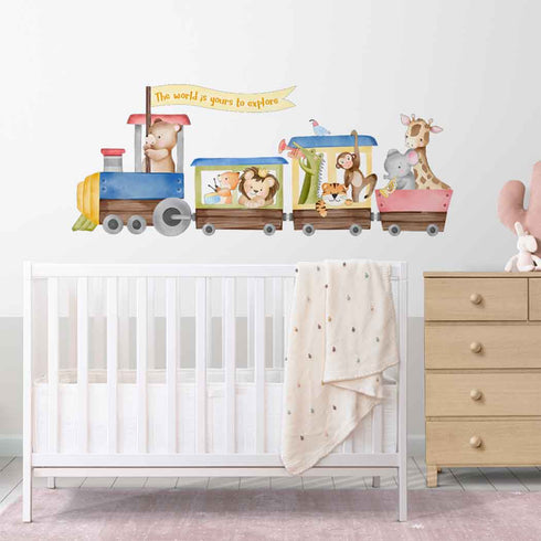 Little Train Wall Decal Sticker